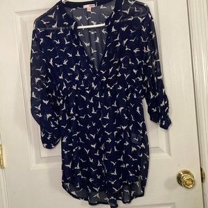 BONGO blue button down